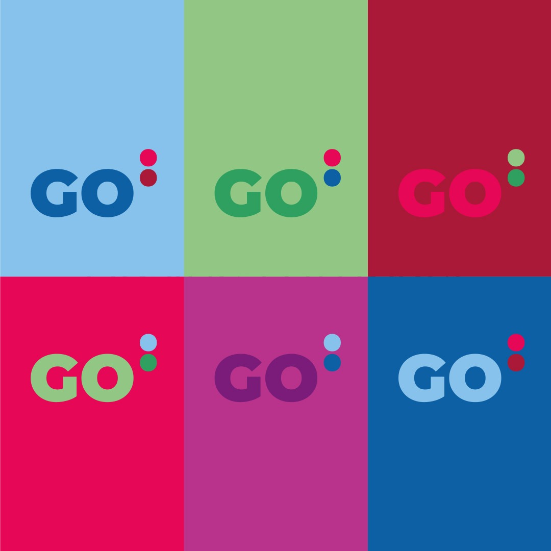Logo Go: Business Impact von Gründerin Gordana Ozegovic Farbsystem des Corporate Design